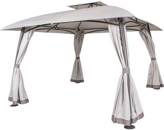 Side Panel Set for 3m x 3m JTF Burano / The Range New Hampshire Gazebo (255 - 290cm Curtain Width) - Set of 4